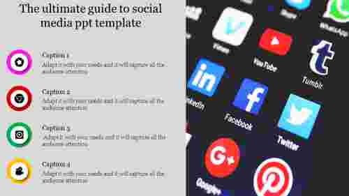 social media ppt template-The ultimate guide to social media ppt template